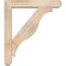 Ekena Millwork Funston Craftsman Smooth Bracket w/ Offset Brace, Douglas Fir, 5 1/2"W x 28"D x 32"H BKT0604X28X32FST04SDF - alternate 3